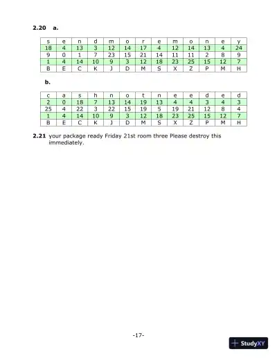 Solution Manual For Cryptography And Network Security: Principles And Practice, 6th Edition - Page 16 preview image