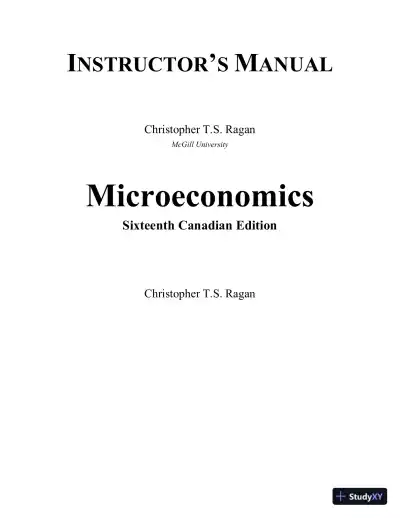 Solution Manual For Microeconomics, Sixteenth Canadian Edition - Page 1 preview image