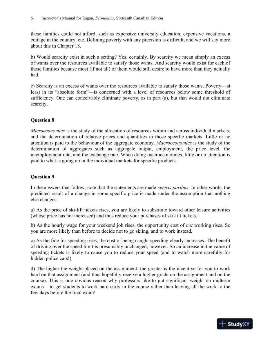 Solution Manual For Microeconomics, Sixteenth Canadian Edition, page 9