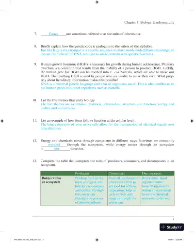 Solution Manual for Campbell Biology: Concepts & Connections, 9th Edition - Page 10 preview image