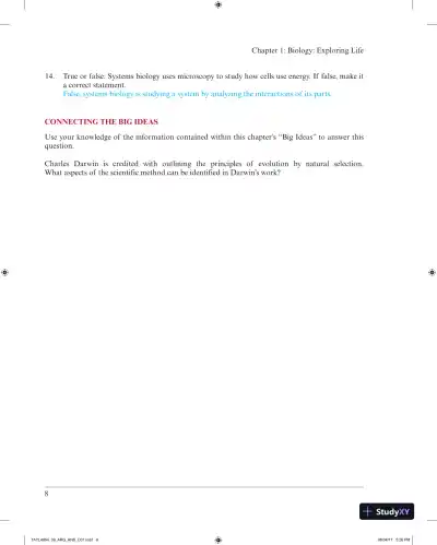 Solution Manual for Campbell Biology: Concepts & Connections, 9th Edition - Page 11 preview image