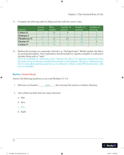 Solution Manual for Campbell Biology: Concepts & Connections, 9th Edition - Page 15 preview image