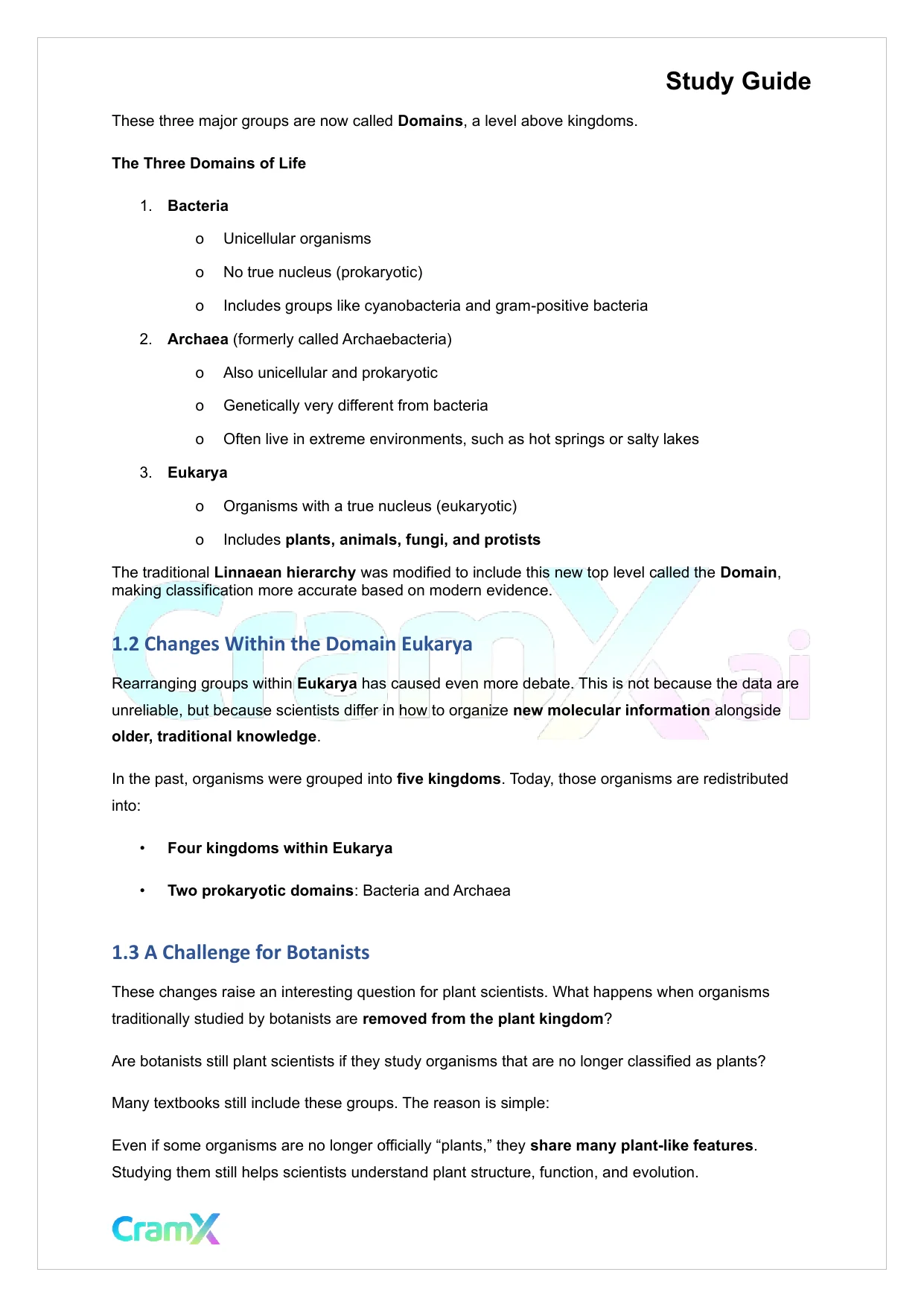 Plant Biology - Systematics - Page 2 preview image