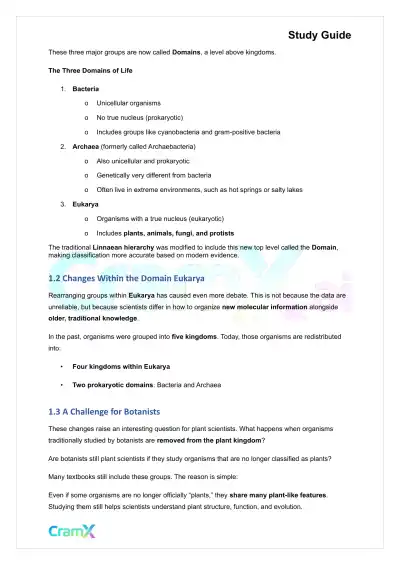 Plant Biology - Systematics - Page 2 preview image