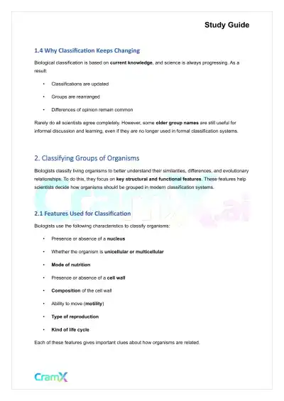 Plant Biology - Systematics - Page 3 preview image