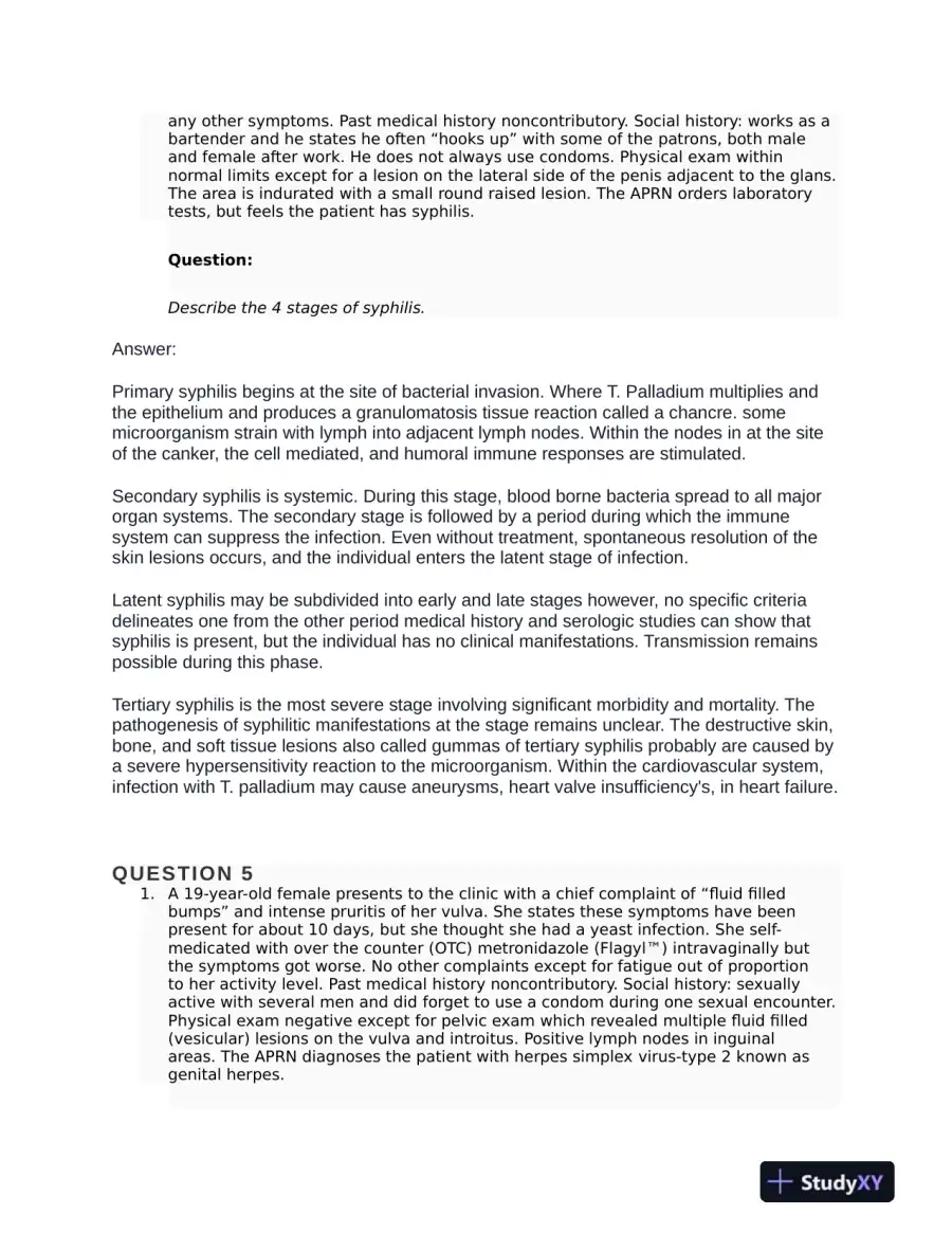 NURS6501 Pathophysiology Week 7 With Answers (21 Solved Questions), page 4