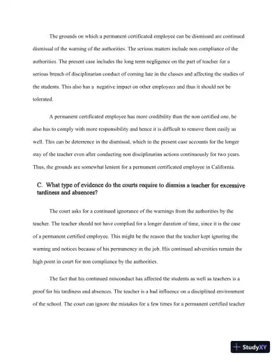 Legal Considerations In Education: Teacher Conduct, Student Rights, And Special Education Policies - Page 3 preview image