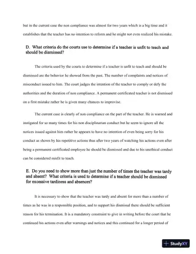 Legal Considerations In Education: Teacher Conduct, Student Rights, And Special Education Policies - Page 4 preview image