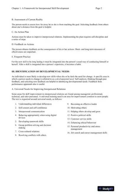 Solution Manual for Human Relations: Interpersonal, Job-Oriented Skills, Fourth Canadian Edition - Page 3 preview image