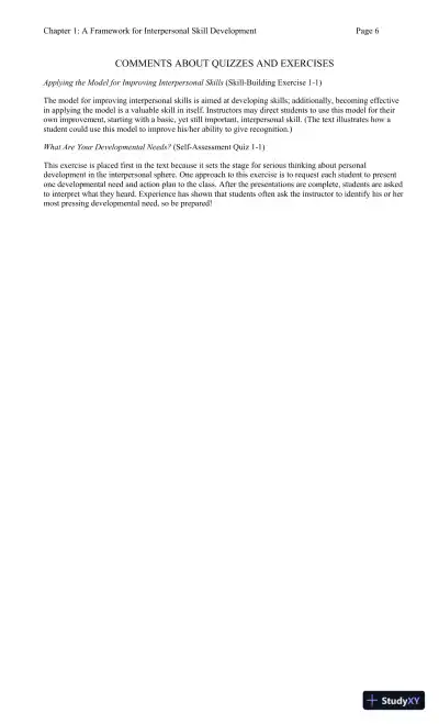 Solution Manual for Human Relations: Interpersonal, Job-Oriented Skills, Fourth Canadian Edition - Page 7 preview image