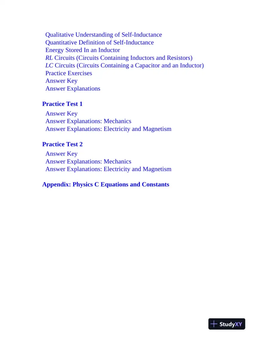 AP Physics C Premium, 2024: 4 Practice Tests + Comprehensive Review (2024), page 14