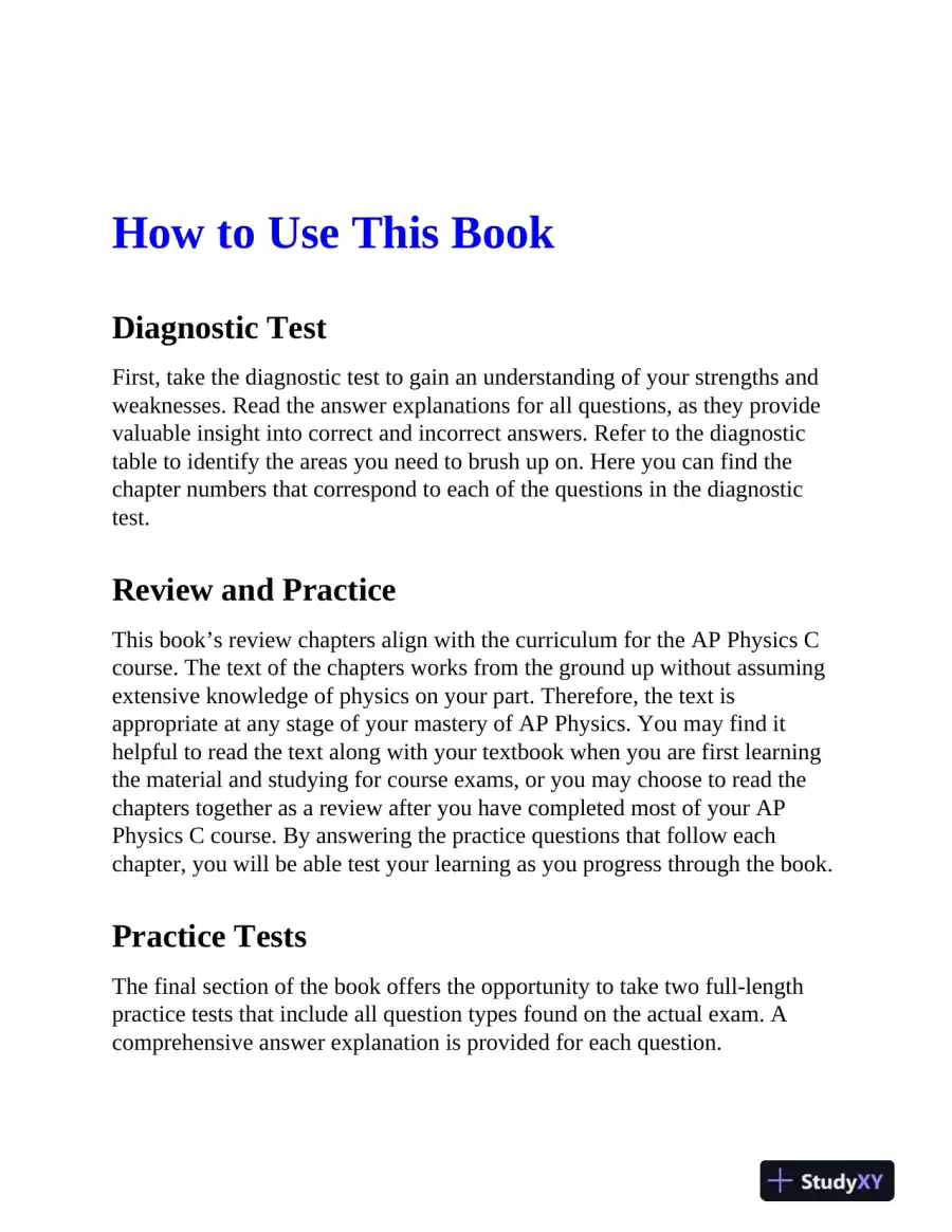 AP Physics C Premium, 2024: 4 Practice Tests + Comprehensive Review (2024), page 15