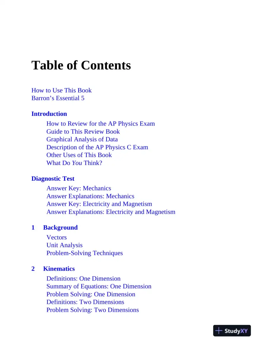 AP Physics C Premium, 2024: 4 Practice Tests + Comprehensive Review (2024), page 9