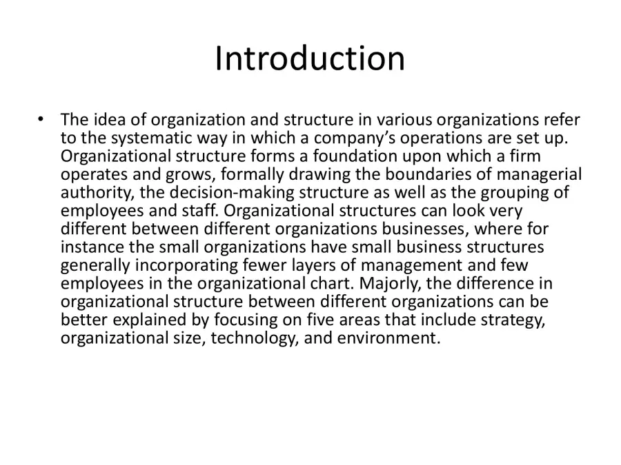 Why Organizational Structures Differ, page 2