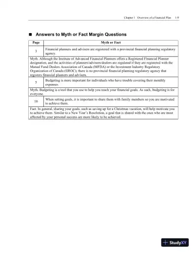 Personal Finance, Second Canadian Edition Solution Manual - Page 16 preview image