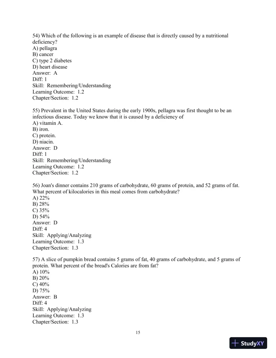 Test Bank for Nutrition: An Applied Approach, 5th Edition, page 16