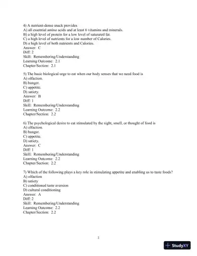 Test Bank for Nutrition: An Applied Approach, 5th Edition - Page 29 preview image