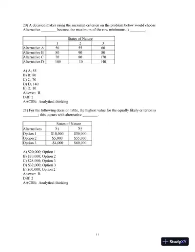 Test Bank for Operations Management: Sustainability and Supply Chain Management, 13th Edition - Page 12 preview image