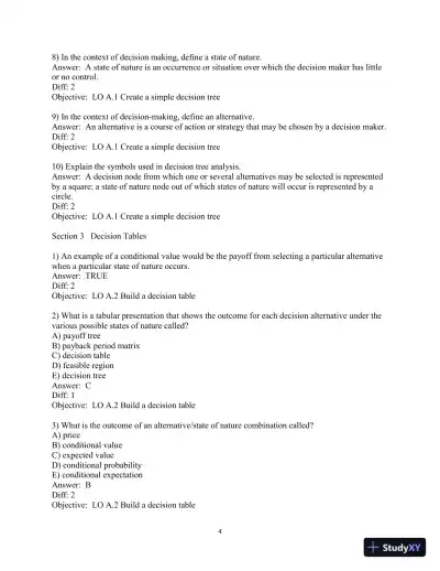 Test Bank for Operations Management: Sustainability and Supply Chain Management, 13th Edition - Page 5 preview image