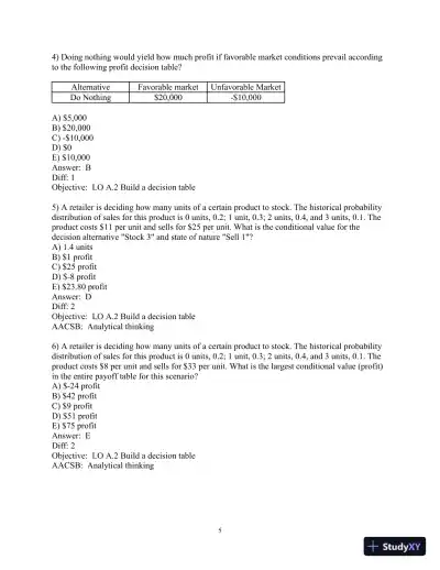 Test Bank for Operations Management: Sustainability and Supply Chain Management, 13th Edition - Page 6 preview image