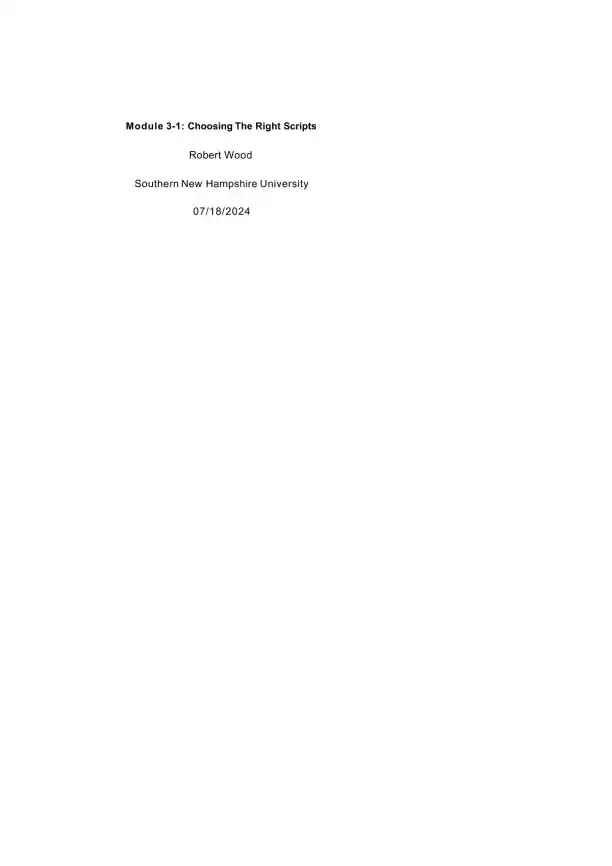 DAT 375 Module 3-1 Assignment - Page 1 preview image