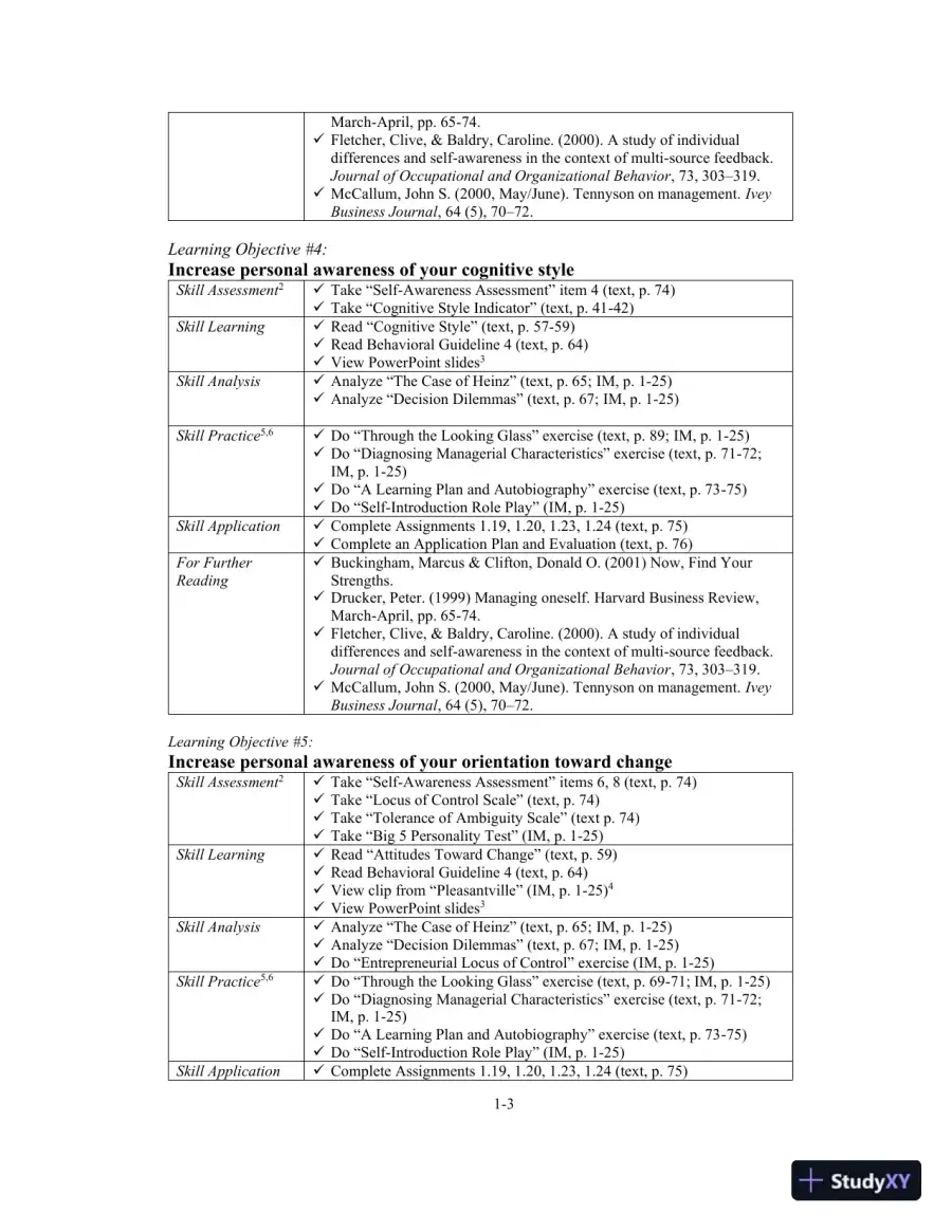 Lecture Notes for Developing Management Skills, 10th Edition, page 10