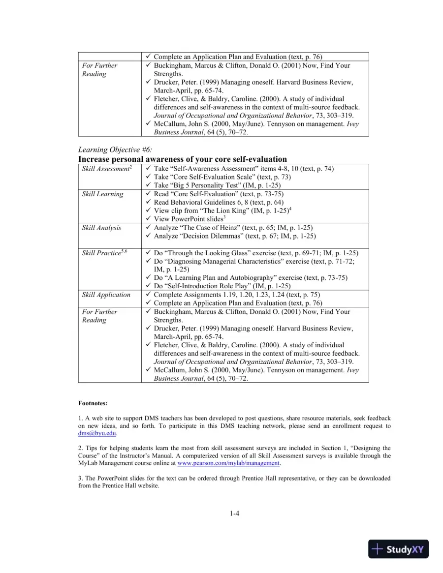Lecture Notes for Developing Management Skills, 10th Edition, page 11