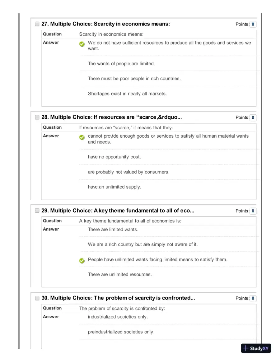 Microeconomics, 3rd Edition Test Bank, page 16