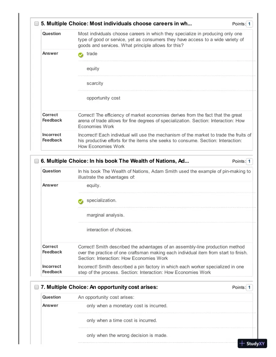 Microeconomics, 3rd Edition Test Bank, page 4
