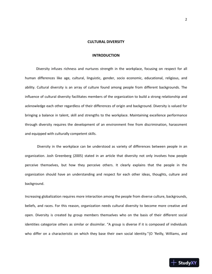 Cultural Diversity Training Course, page 3