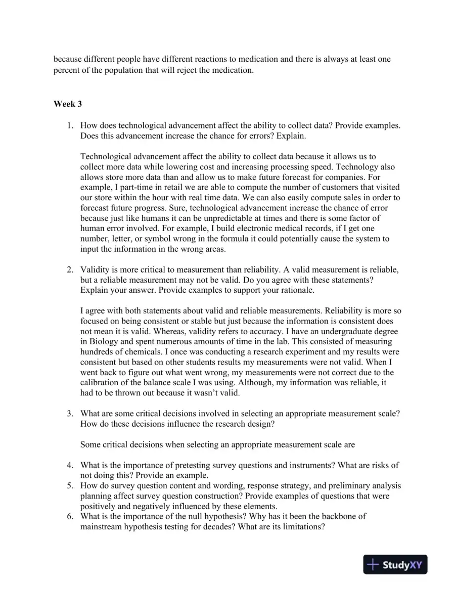 Exploring Statistical Concepts and Research Methodologies in Business and Healthcare, page 4