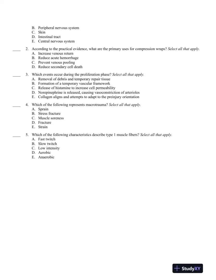 Therapeutic Modalities 4th Edition Test Bank, page 4
