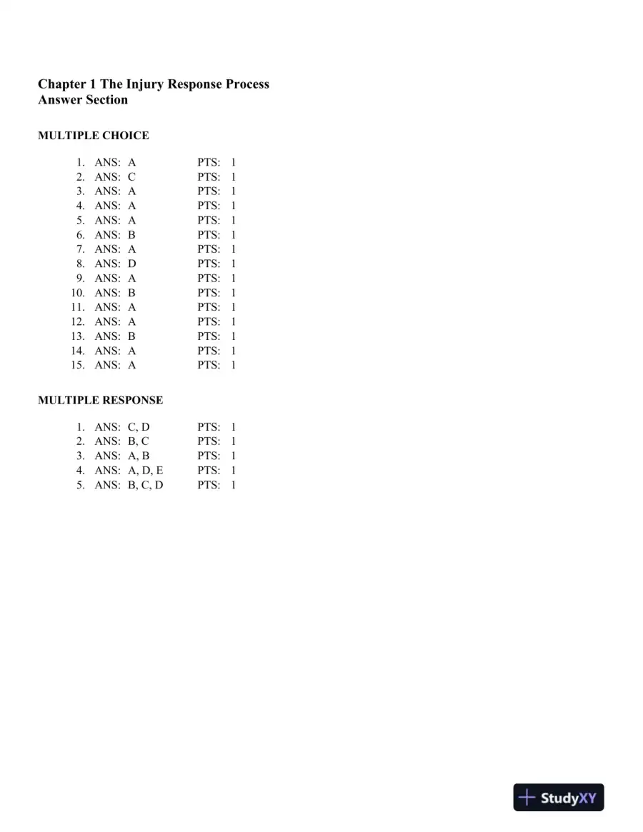 Therapeutic Modalities 4th Edition Test Bank, page 5
