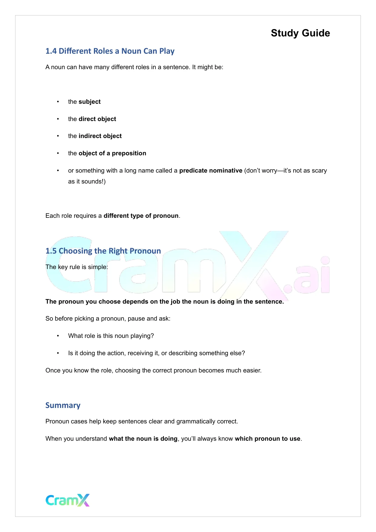 Spanish I - Replacing Nouns with Pronouns - Page 2 preview image