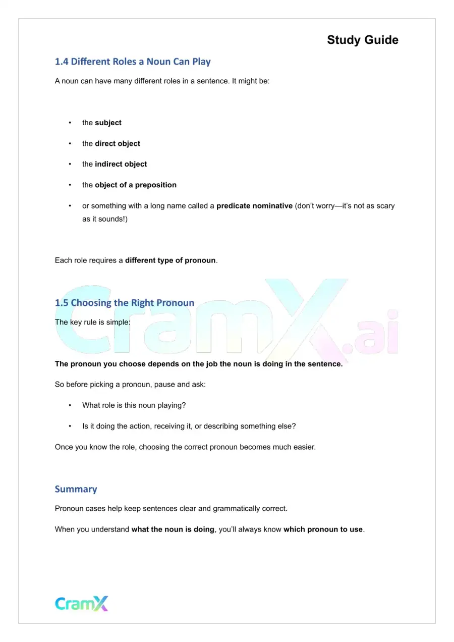 Spanish I - Replacing Nouns with Pronouns, page 2