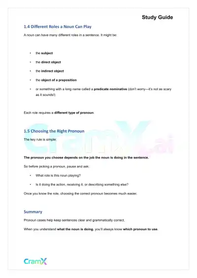 Spanish I - Replacing Nouns with Pronouns - Page 2 preview image