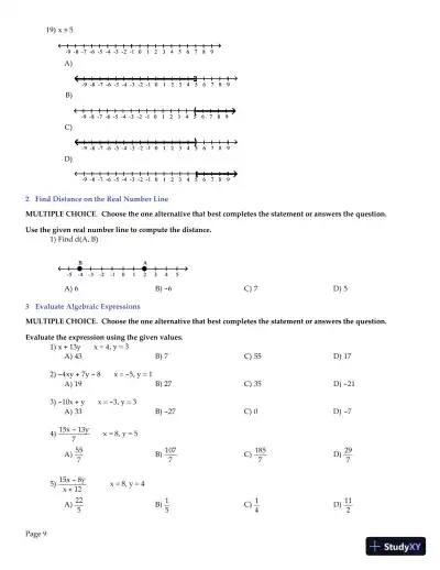 Test Bank for College Algebra Enhanced with Graphing Utilities , 7th Edition - Page 11 preview image