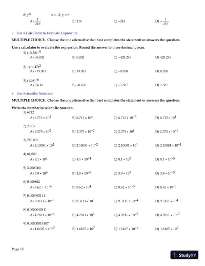 Test Bank for College Algebra Enhanced with Graphing Utilities , 7th Edition - Page 17 preview image