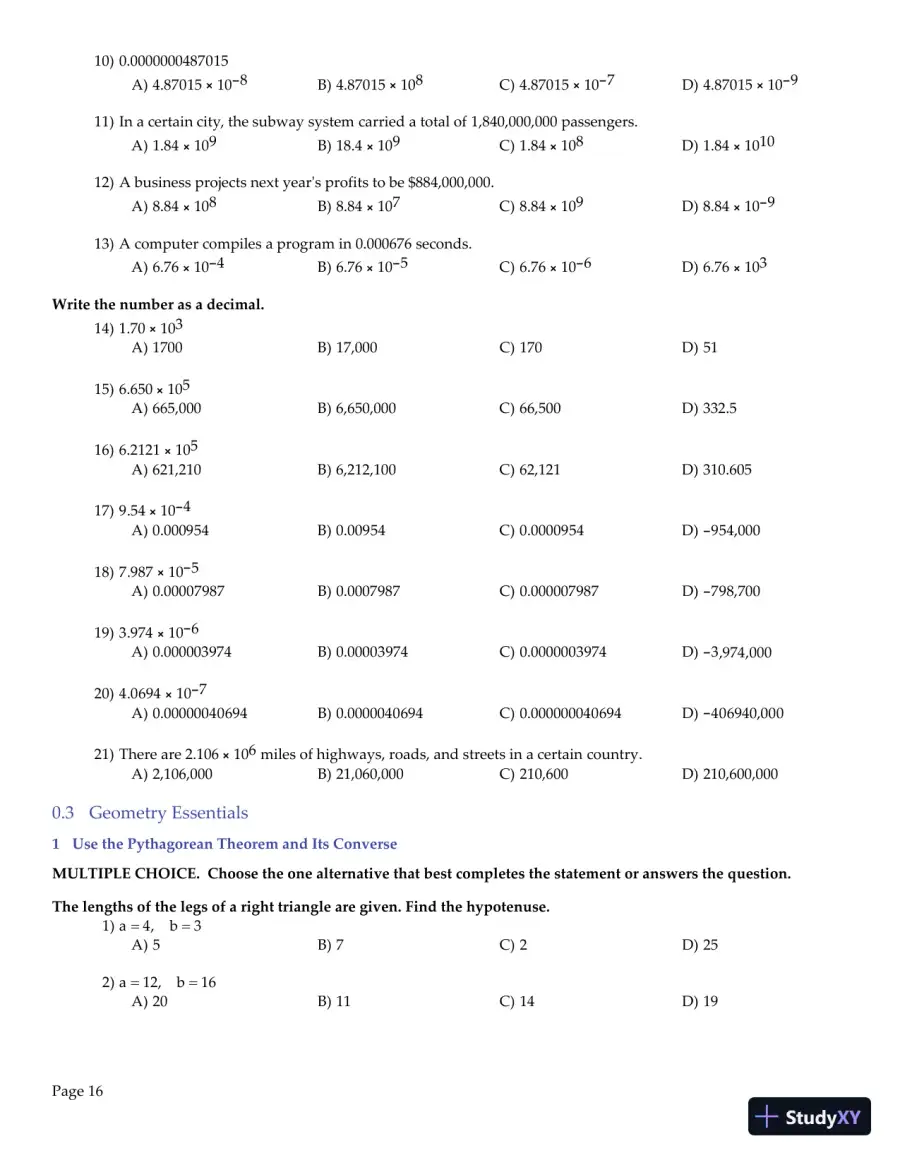 Test Bank for College Algebra Enhanced with Graphing Utilities , 7th Edition, page 18