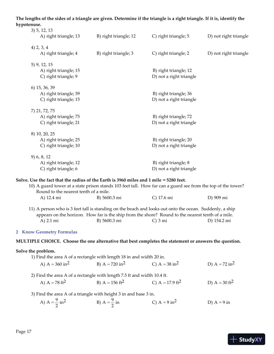 Test Bank for College Algebra Enhanced with Graphing Utilities , 7th Edition, page 19