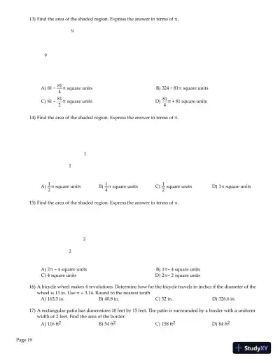 Test Bank for College Algebra Enhanced with Graphing Utilities , 7th Edition - Page 21 preview image