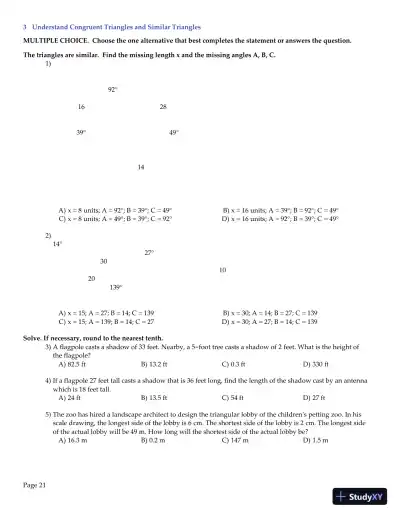 Test Bank for College Algebra Enhanced with Graphing Utilities , 7th Edition - Page 23 preview image