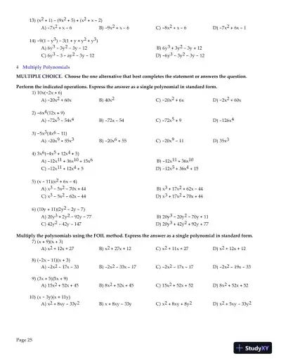 Test Bank for College Algebra Enhanced with Graphing Utilities , 7th Edition - Page 27 preview image