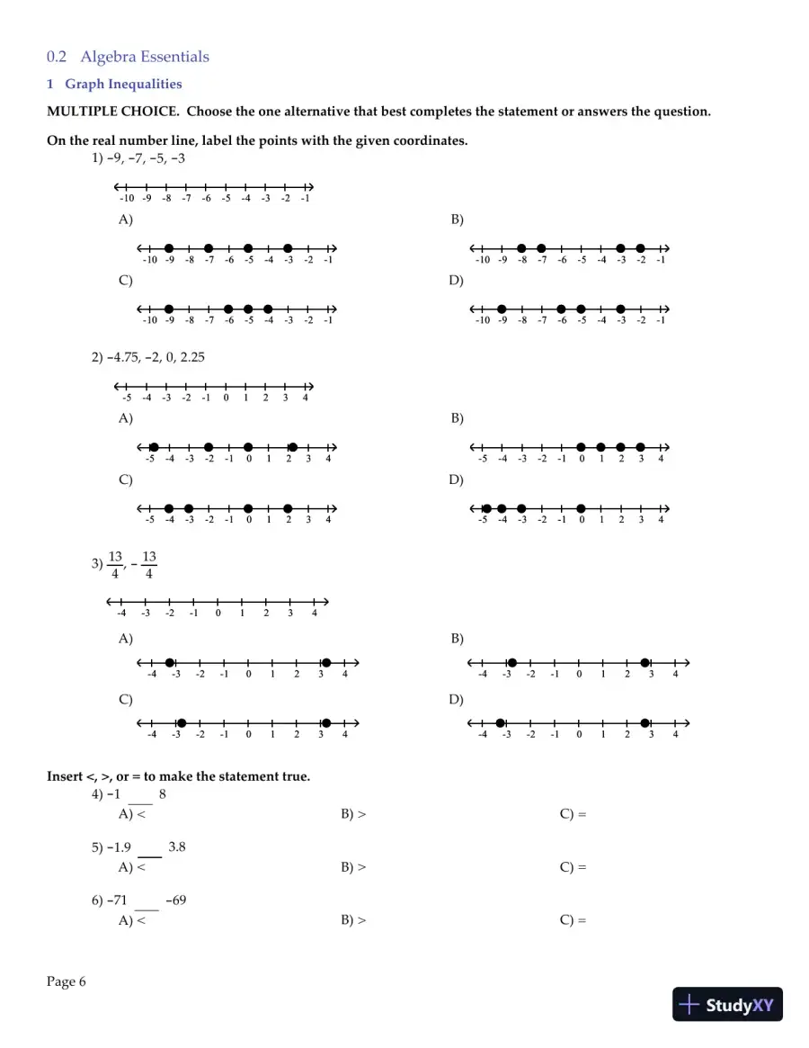 Test Bank for College Algebra Enhanced with Graphing Utilities , 7th Edition, page 8