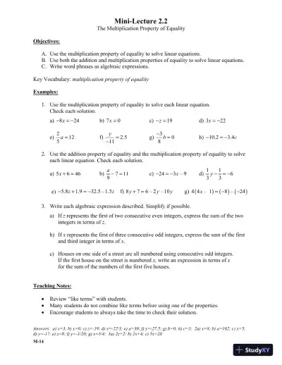 Solution Manual for Introductory Algebra, 6th Edition - Page 13 preview image