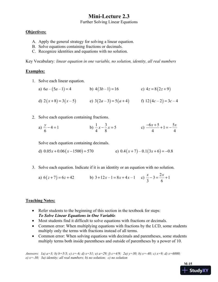 Solution Manual for Introductory Algebra, 6th Edition, page 14