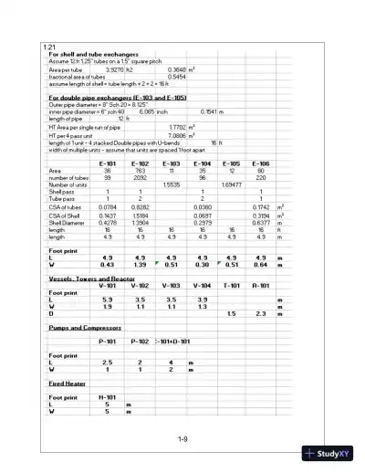 Solution Manual For Analysis, Synthesis And Design Of Chemical Processes, 4th Edition - Page 11 preview image