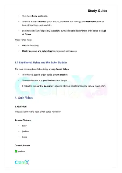 Biology - Animals Vertebrates - Page 5 preview image