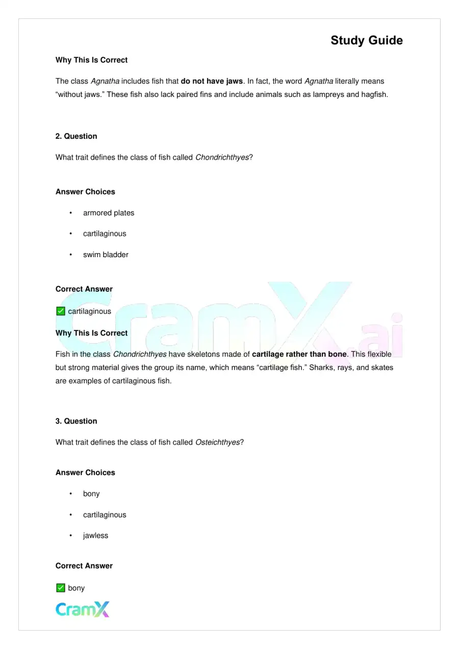 Biology - Animals Vertebrates, page 6