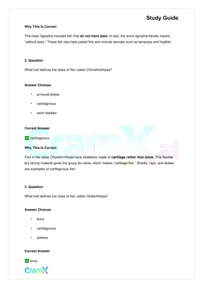 Biology - Animals Vertebrates - Page 6 preview image